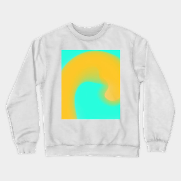 Green yellow watercolor art design Crewneck Sweatshirt by Simplecooldesignss